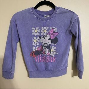 Disney Minnie Mouse Purple Kids Sweatshirt size‎ small